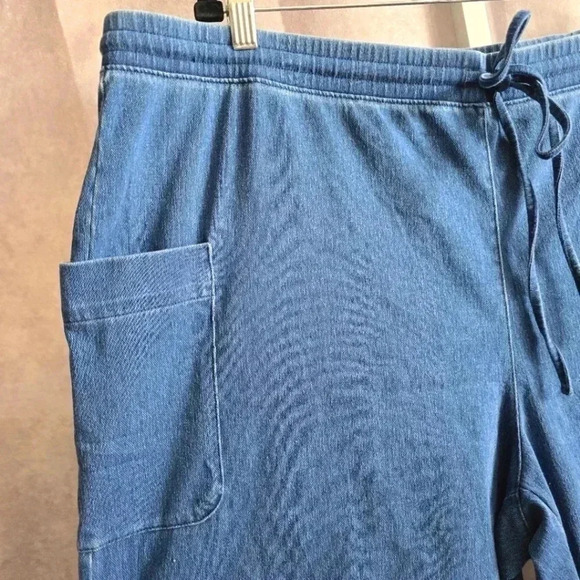 Denim & Company Blue Shorts Pants Pullon Drawstring NWT Plus 2XL - Picture 3 of 8